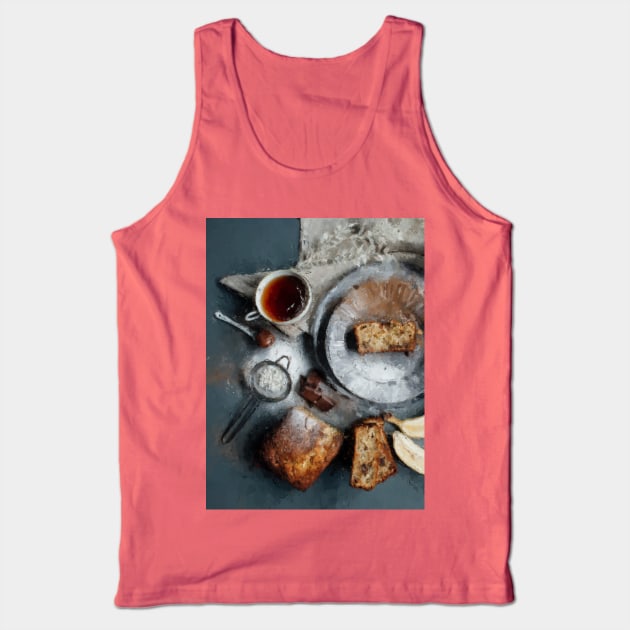 Banana Bread Brunch Tank Top by Jarrodjvandenberg